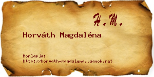 Horváth Magdaléna névjegykártya