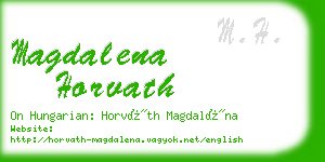 magdalena horvath business card